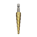 Drillpro 3/16-1/2 1/4-3/4 1/8-1/2 Inch Step Drill Bit Inch Type 1/4 Inch Shank Step Drill