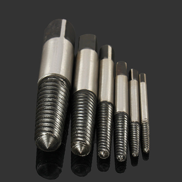 5/6pcs 4mm-25mm Damaged Nut Screw Extractor Set Bolt Stud Remover Tool Kit