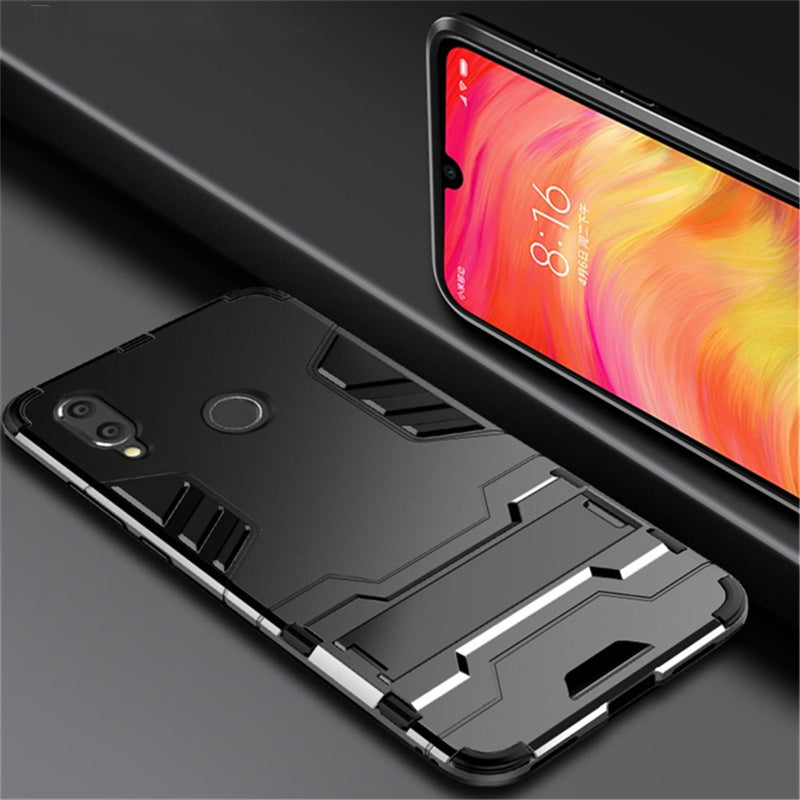 Bakeey Armor Shockproof with Desktop Stand Back Cover Protective Case for Xiaomi Redmi Note 7 / Note 7 Pro