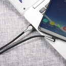 Baseus 3A Type C 90 Degree Angle Reversible Fast Charging Data Cable With LED Light 1M