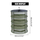ZANLURE Large 4 Tier Shelf Hydroponic Hanging Growing Herb Dry Rack Drying Net 3yue Fishing Net