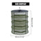 ZANLURE Large 4 Tier Shelf Hydroponic Hanging Growing Herb Dry Rack Drying Net 3yue Fishing Net