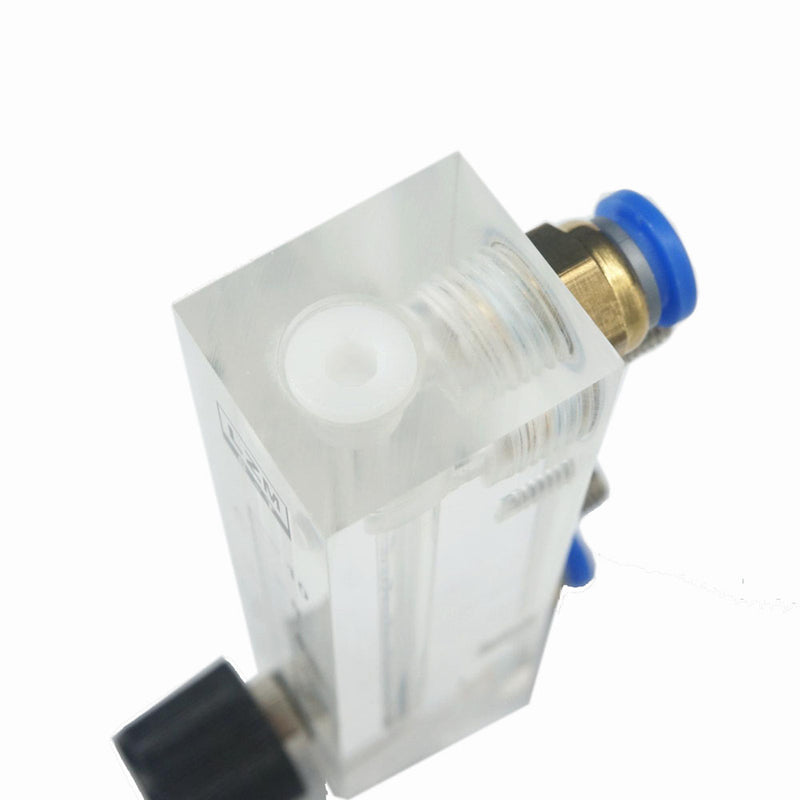 1-10L/h Glass Rotor Flow Meter Small Gas Air Flow meter Acrylic Length 106MM