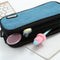 1 Piece Large Capacity Pure Color Pencil Case Cute Pen Bag Zipper Storage Box Pouch Office School Stationary Supplies