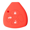 3-Button Silicone Remote Key Cover Fob Case for Toyota Avensis RAV4 Scion