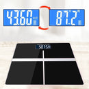 AUGIENB Electronic Weight Scale Square Black Electronic Scale Body Household Weight Scale Convenient Health Scale