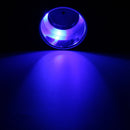 2PCS Blue 8LEDs Stainless Steel Cup Drink Holder Marine Boat Car Truck Camper