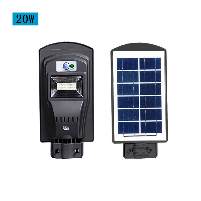 20W/40W/60W LED Outdoor Solar Power Wall Light Motion Sensor Garden Street Lamp