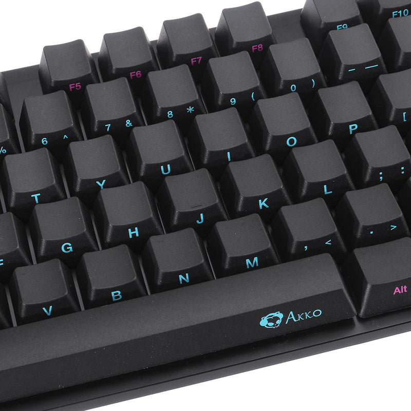 AKKO Midnight Side Printed PBT OEM Height Keycaps 108 Key Keycap Set for RK919 Mechanical Keyboard