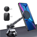 Magnetic Car Mount Universal Dashboard Windshield 360 Degree Rotation Metal Telescopic Arm Phone Holder
