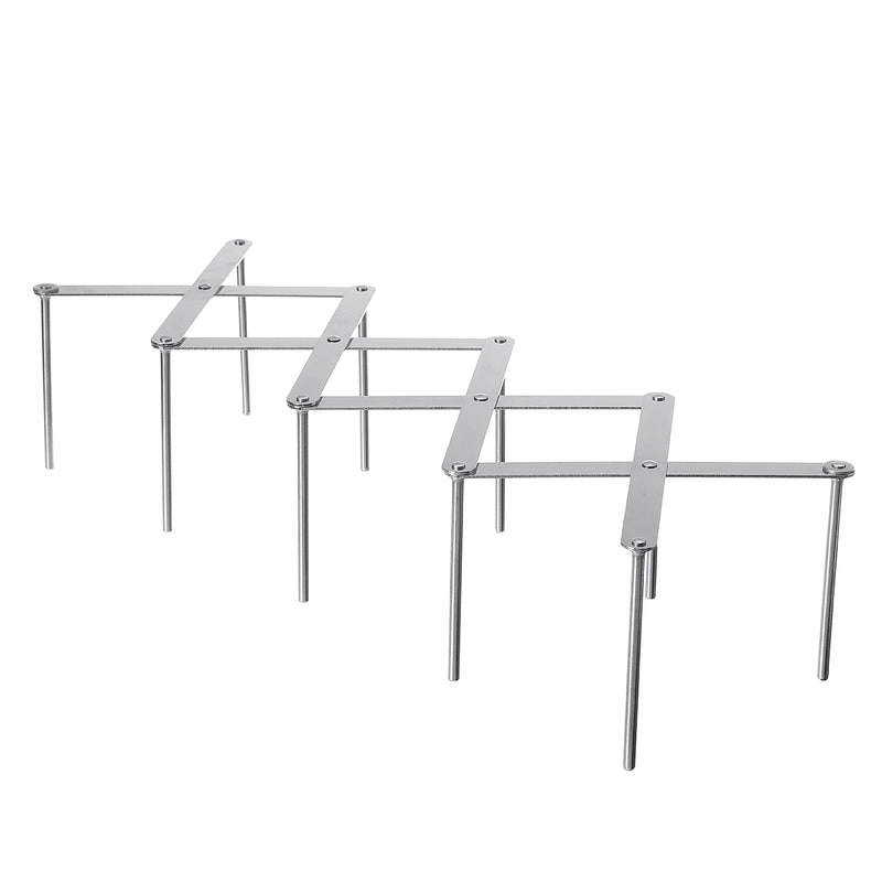 Stainless Steel Kitchen Storage Rack Adjustable Retractable Kitchen Pan Pot Organizer