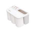 Magnetic Plastic Toothbrush Holder Storage Rack Shelf Nailing Free Bathroom Storage Baskets