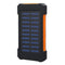 LED Compass Waterproof 6000mAh 2 USB Portable Solar Battery Charger Solar Power Bank Climbing Hook
