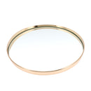 Gold Plated Mirror Cake Pan Stand Glass Round Wedding Display Pedestal 8 10 12 Inch