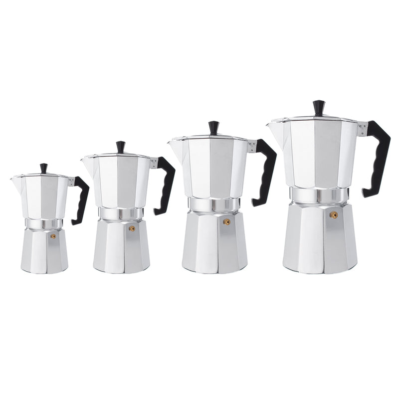 3/6/9/12 Cups Aluminum Espresso Moka Percolator Portable Coffee Maker Stovetop Home DIY