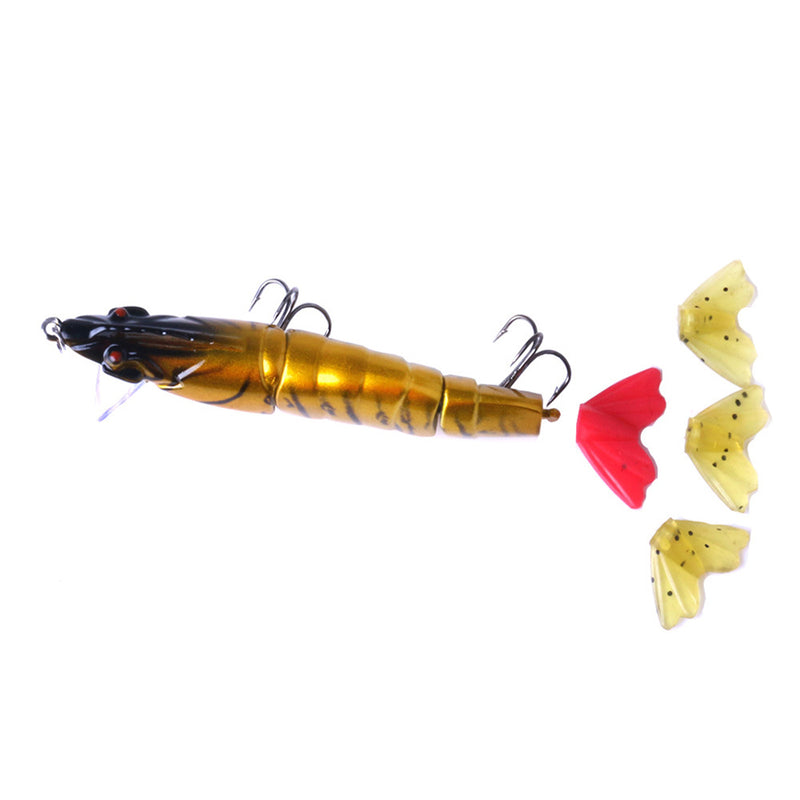 JM013A 1Pc 11cm/16.7g 3 Section Shrimp Lure Fishing Lure Minnow Lure Artificial Hard Bait