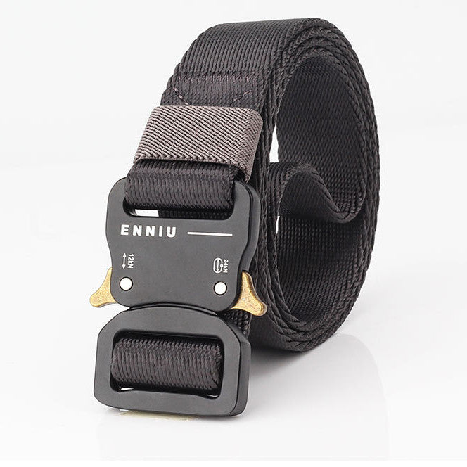 125cm ENNIU 3.2cm TB11-1 Thicken Nylon Cobra Tactical Belt Army Fan Metal Quick Release Military