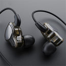 Bakeey Dual Dynamic Wired In-ear Earphone Stereo Noise Cancelling Headphone for Xiaomi Huawei