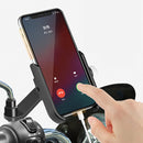 BIKIGHT Aluminum Alloy Universal Phone Holder 4.5-6.8inch 360 Adjustable Phone Clip Stand Shockproof Portable Phone Bracket