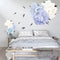 Peony Flower Blossom Wall Sticker Art Nursery Living Bedroom Home Decor Decal Wall Decorations