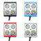 3inche 4LED DC12-24V 12W 2200LM Waterproof Motorcycle Front Bumper Lights Car Network Lights White Light