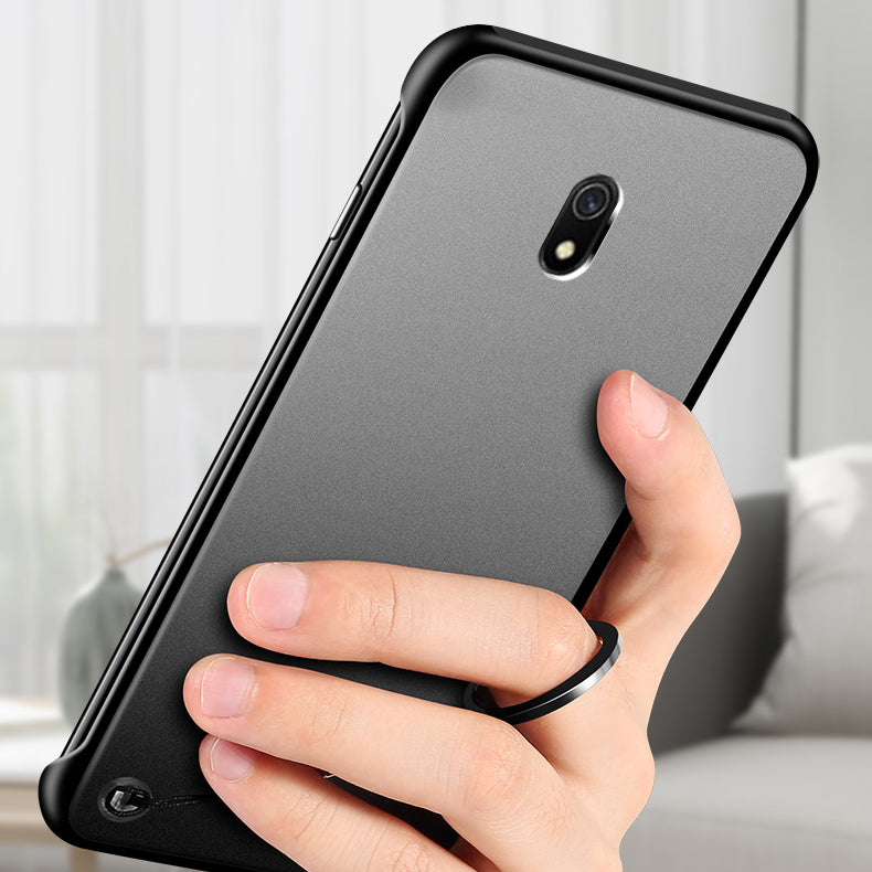 Bakeey Xiaomi Redmi 8A Frameless Ultra Thin Matte with finger ring Hard PC Protective Case