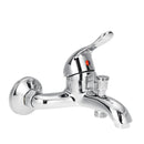 Triplet Faucet Wall Mounted Bathroom Bath Shower Basin Tap Water Mixer Stainless Steel