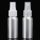 30ml-250ml Empty Aluminum Metal Spray Bottle Transparent/White Fine Mist Spray Head Portable Sprayer