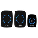 CACAZI LED Smart Doorbell Waterproof 300M Remote Mini Wireless Door Bell 38 Chimes 20-85dB Door Ring