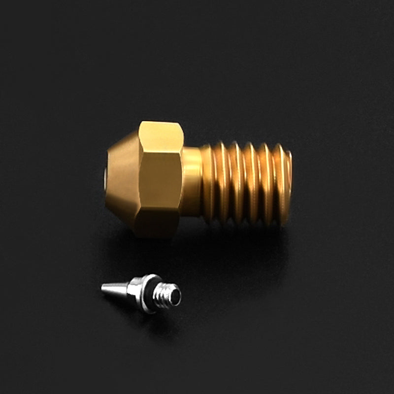TWO TREES M6 Thread Brass Nozzle Adapter Set 0.2/0.3/0.4/0.5mm Tip 1.75mm filament for 3D Printer
