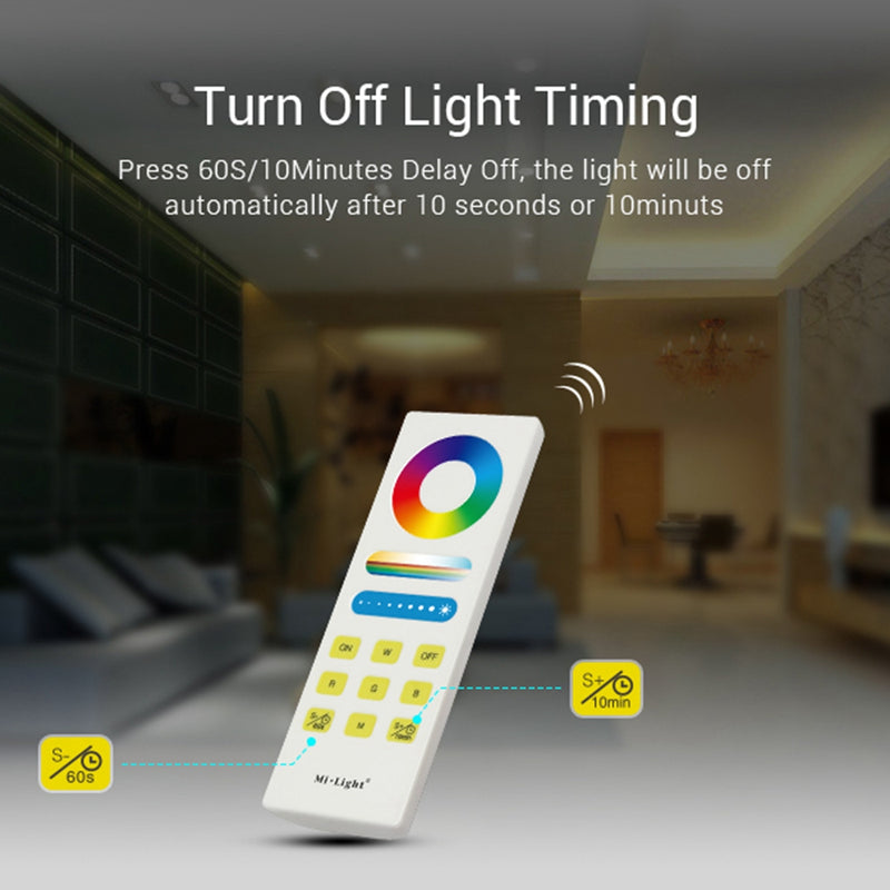 Milight FUT088 Smart 2.4G RF Touch Remote Control for RGB+CCT LED Strip Light Bulbs Down lights