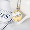 Trendy Geometric Animal Stainless Steel Necklace Cute Sweet Cat Pendant Puzzle Couple Necklace