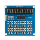 TM1638 3-Wire 16 Keys 8 Bits Keyboard Buttons Display Module Digital Tube Board Scan And Key LED