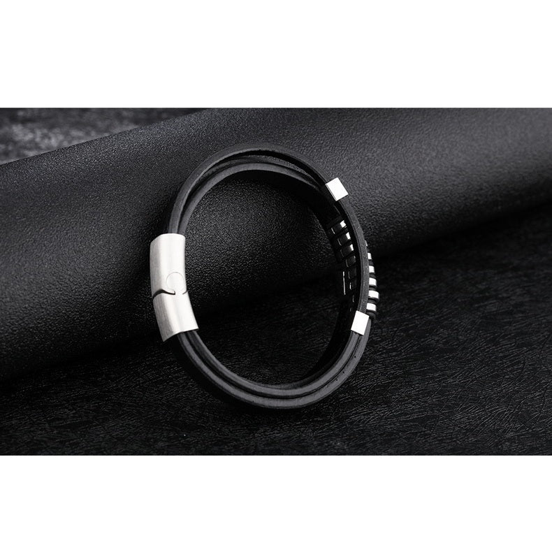 Punk Personality Bracelet Retro Multi-layer Leather Bracelet