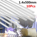 10Pcs 1.4x500mm Low Temperature Aluminum Repair Welding Brazing Soldering Tools Rods