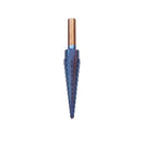 Drillpro 6Pcs HSS Nano Blue Coated Step Drill Bit With Center Punch Set Hole Cutter Drilling Tool