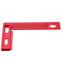 Aluminum Alloy 200mm Woodworking Square Hole Positioning Metric Measuring Ruler Carpenter Scriber