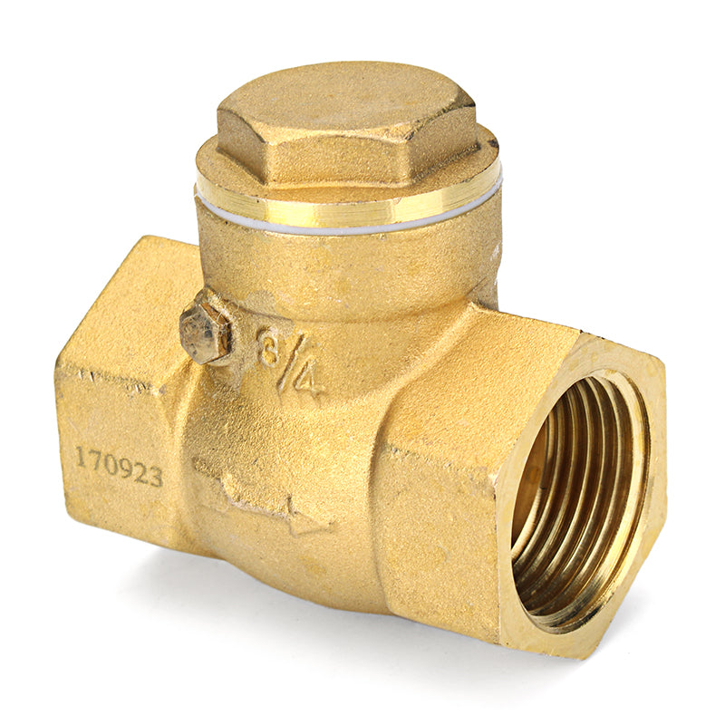 TMOK 1/2" 2/3" 1" Brass Swing Check Valve Female NPT Threaded Durable Brass Construction Valves