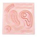 25Pcs Portable Medical Complete Suture Practice Trainning Kits Set with Wound Skin Suture Model