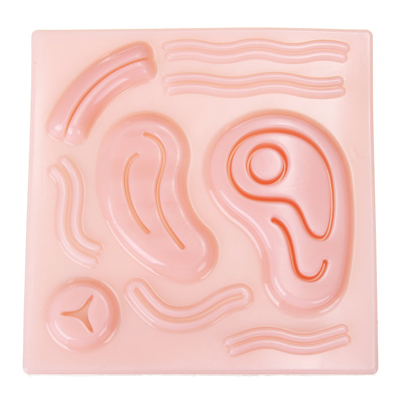 25Pcs Portable Medical Complete Suture Practice Trainning Kits Set with Wound Skin Suture Model