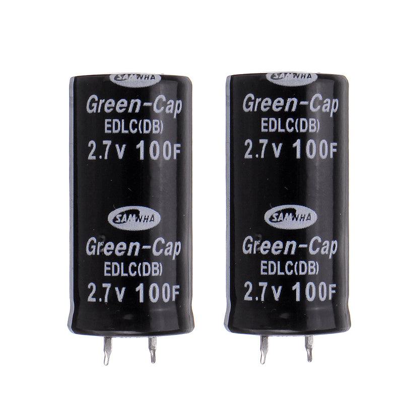2pcs Super Capacitor 2.7V 100F Ultra Capacitor Farad
