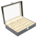 8 Grid Eye Glasses Case Eyewear Sunglasses Display Box Storage Holder Organizer
