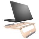 GAOJI XNR1 Foldable Laptop Stand Metal Laptop Bracket Height Adjustable Riser Portable Cooling Pad for 11-17 inch Laptops