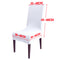 Chair Covers Removable Stretch Seat Slipcover Polyester Restaurant for Home Office