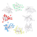 160pcs 3mm LED Diode Yellow Red Blue Green Light Assortment DIY Kit