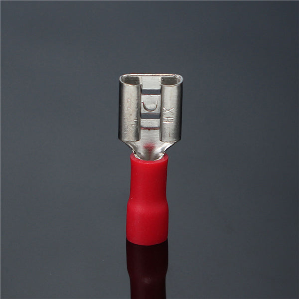 22-18AWG Insulating Female Spade Terminal Electrical Crimp Wire Connector Red