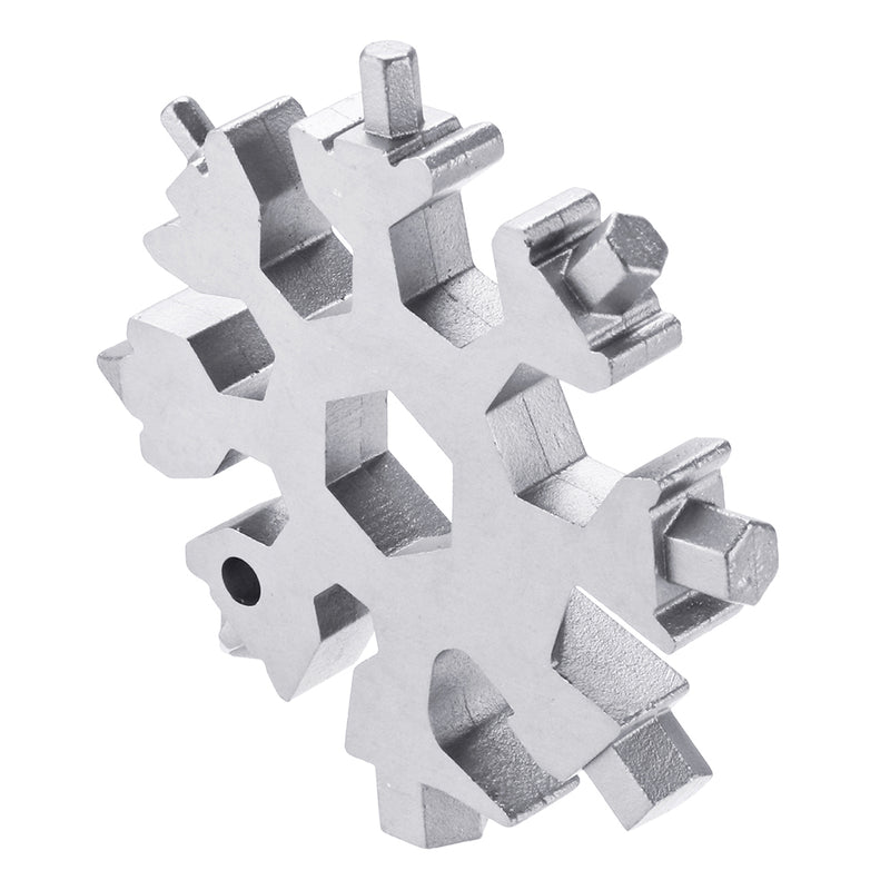 AOTDDOR 18 in 1 Multifunction Snowflakes Screwdriver Multi-tool Portable Keychain Screwdriver Bottl