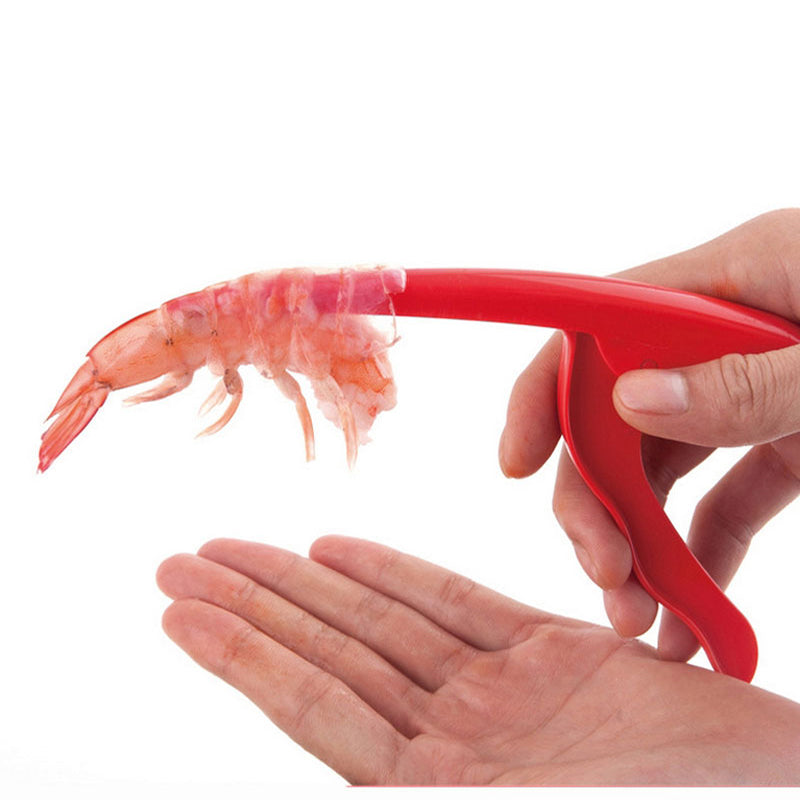 KCASA KC-SD087 Plastic Seafood Shell Prawn Curved Peeler Deveiner Shrimp Deveining Peeling Tools