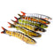 ZANLURE 10cm Mini Fishing Hard Bait Artificial Swimbait Fish Seven Knotted Fish Simulation Adult Fishing Outdoor Fun 15.5g Fishing Lure