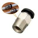3PCS Pneumatic Connector PC4-01 For 1.75mm 3mm PTFE Tube Quick Coupler Feed Inlet